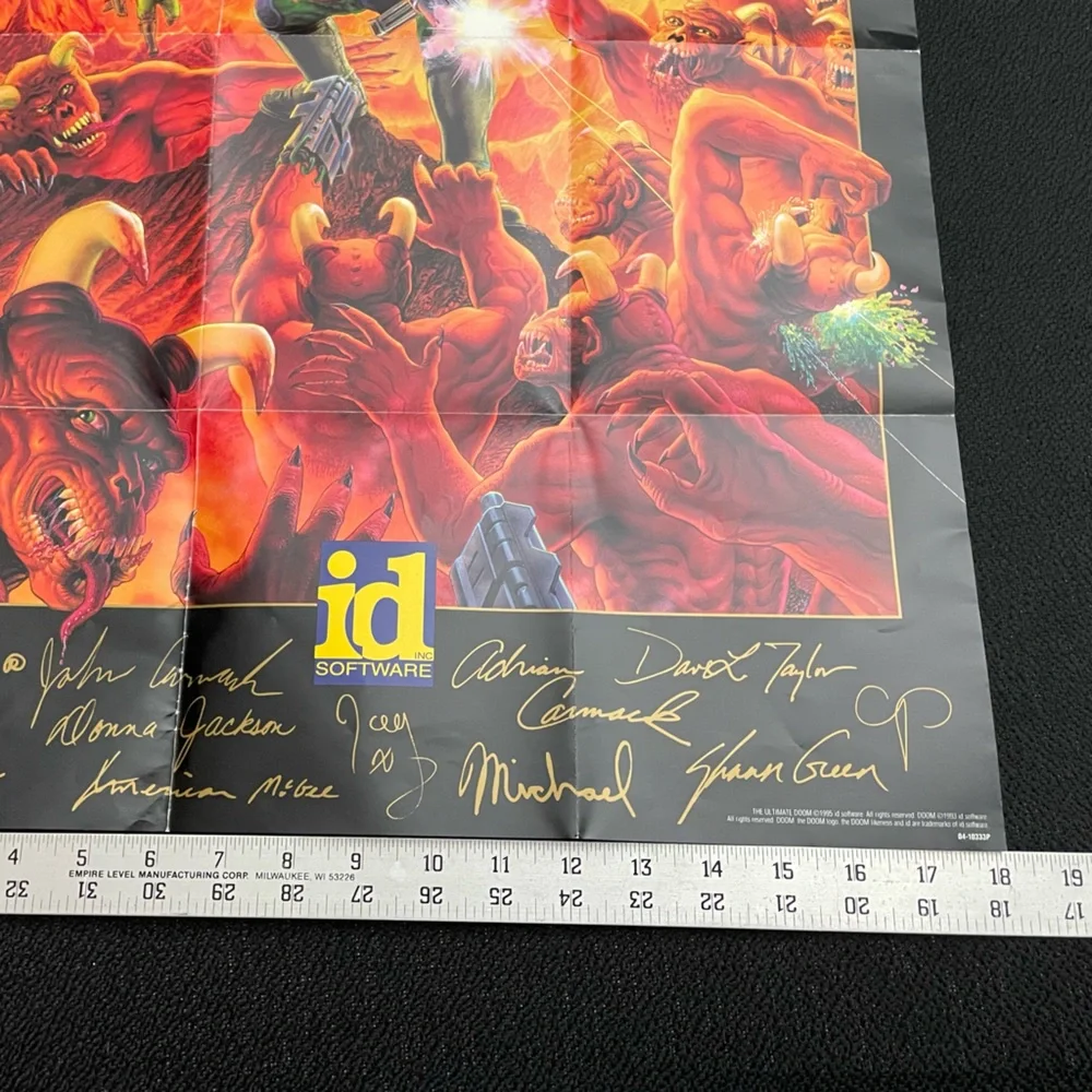 VTG 90s poster for ‘Ultimate Doom’ PC game